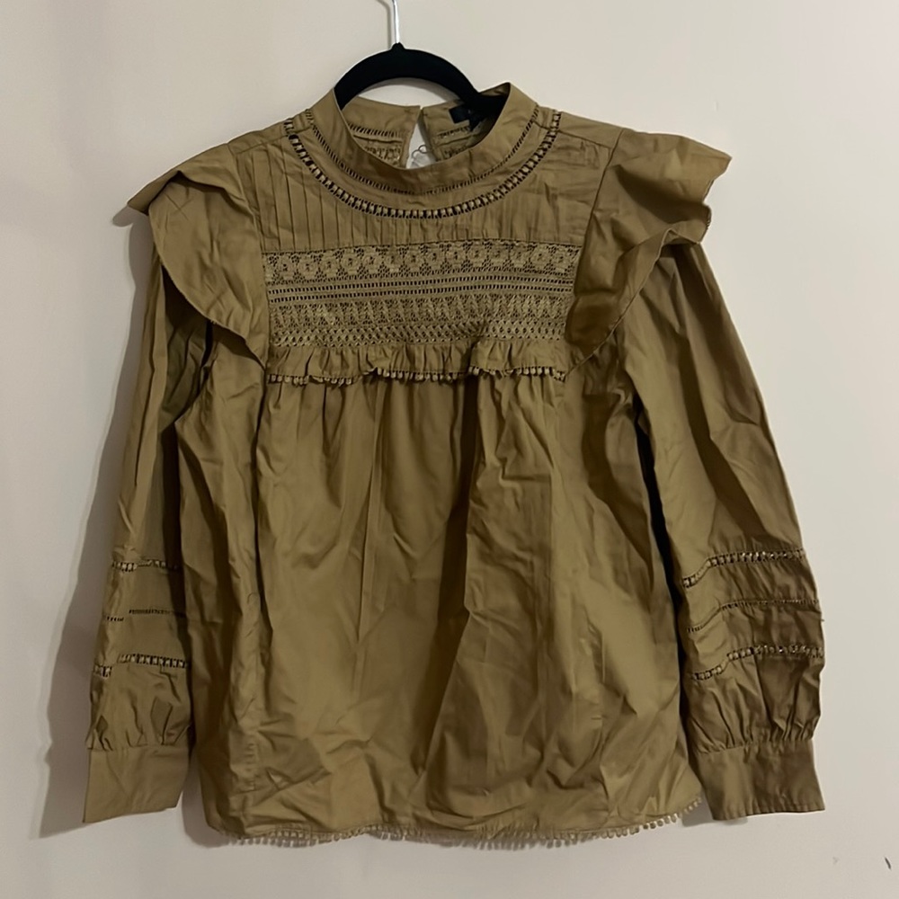 NWT JCrew 100% Cotton Top with Amazing Details!
